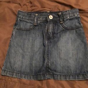 Little girls blue jean skirt.